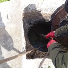 Выполнена прочистка канализационной системы по ул.Евпаторийская, д.14