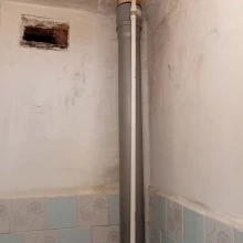 Выполнили замену канализационного стояка по ул. Н.Кудри, д.14а