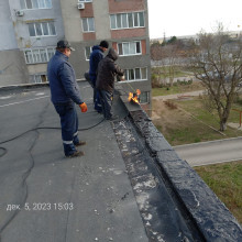 Частичный ремонт кровли по ул. Евпаторийская, д.14