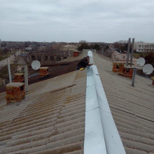 Выполнена установка конька по ул. Ленина, д.31